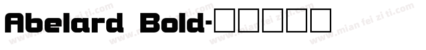 Abelard Bold字体转换